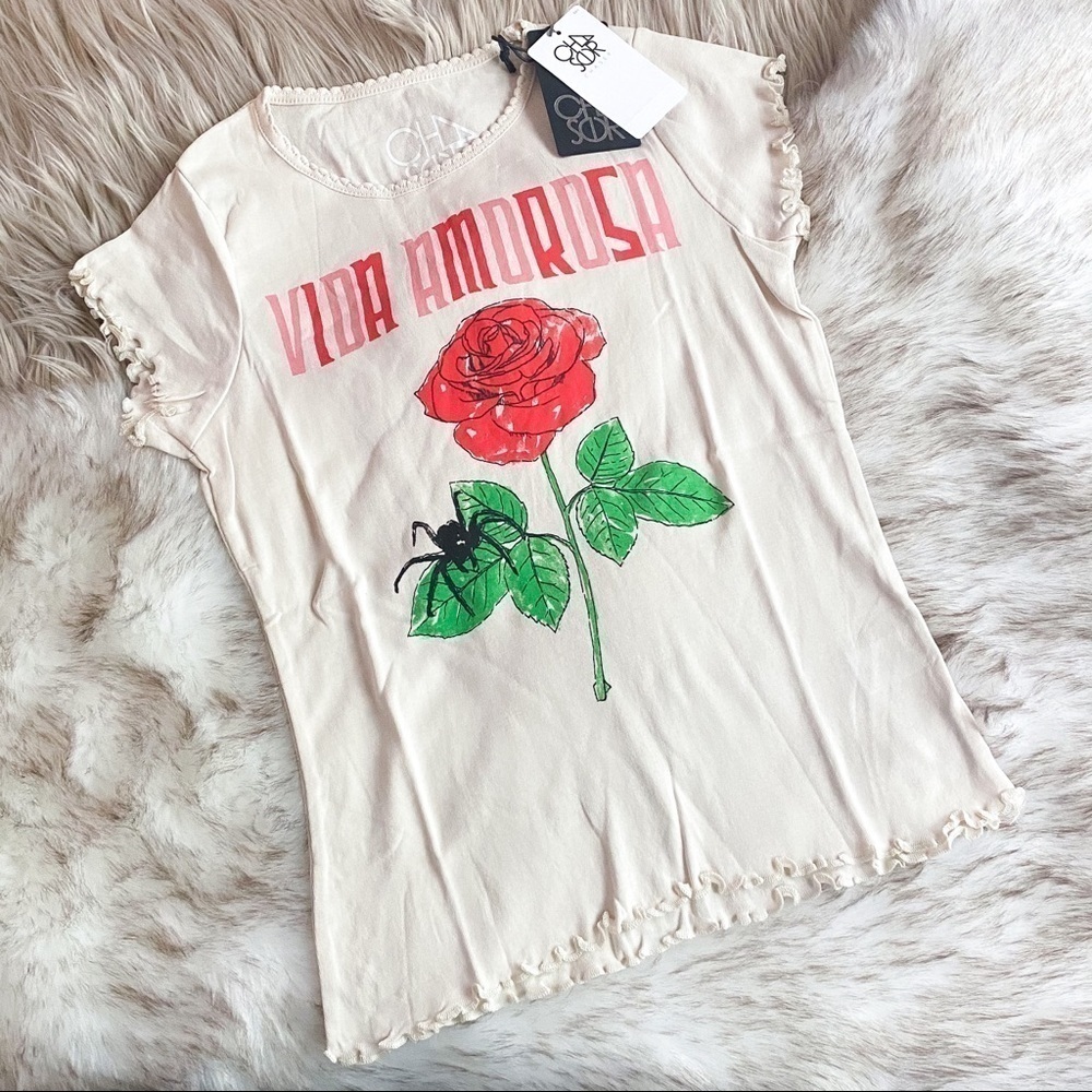 Chaser Vida Amorosa Baby Tee - Picture 2 of 11